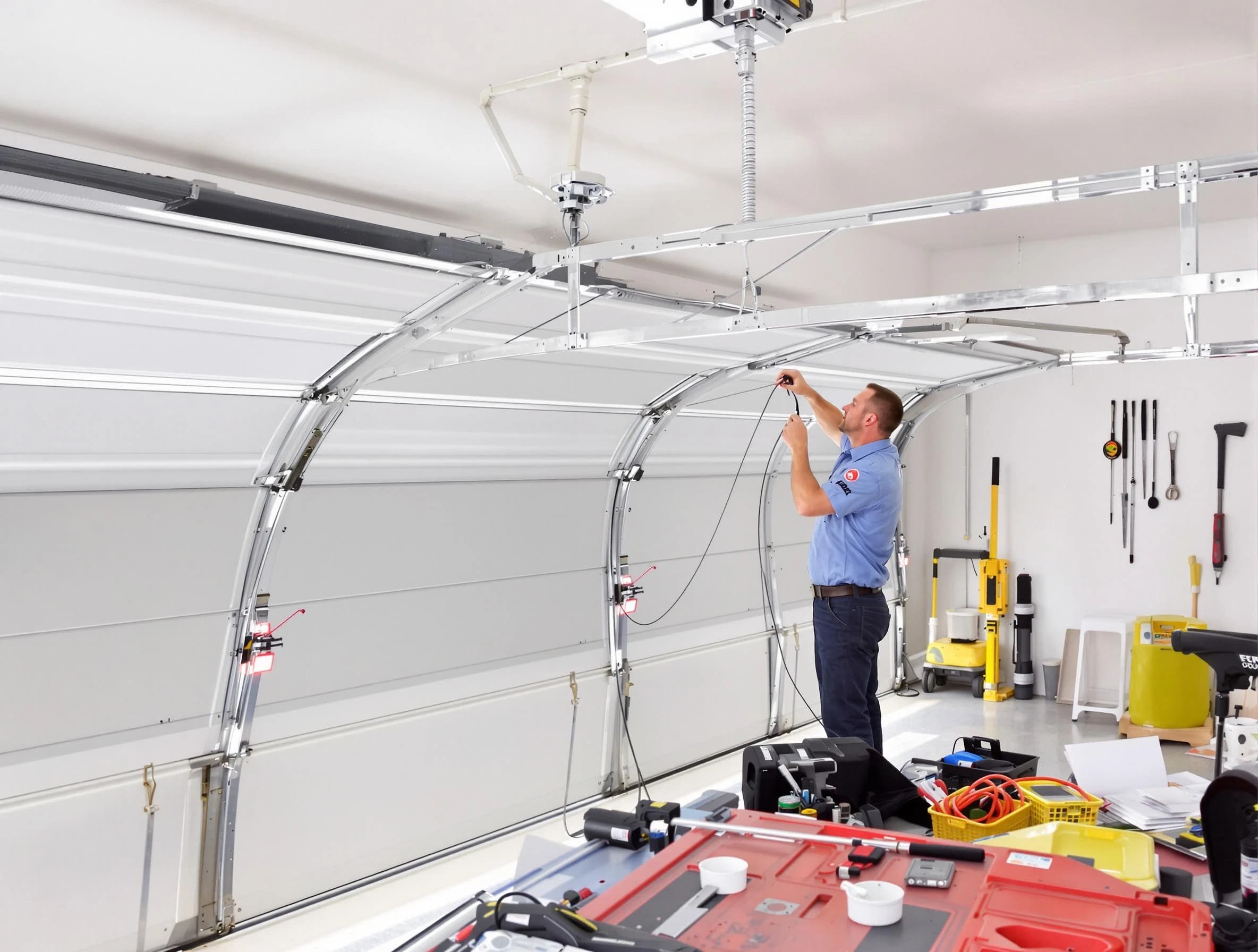 Garage door cable repair service by Peters Garage Door Repair in Peters