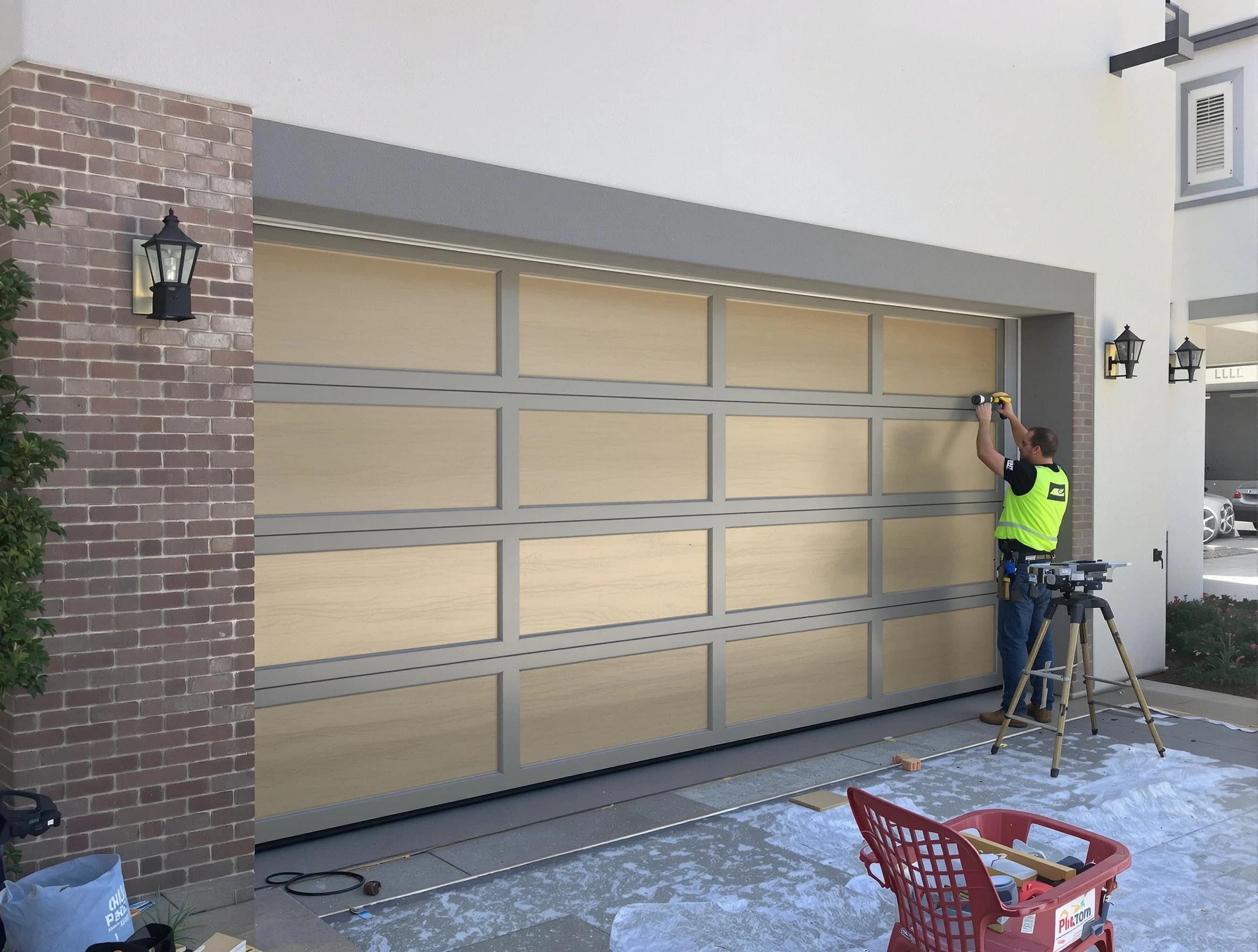 Garage door replacement service by Peters Garage Door Repair in Peters