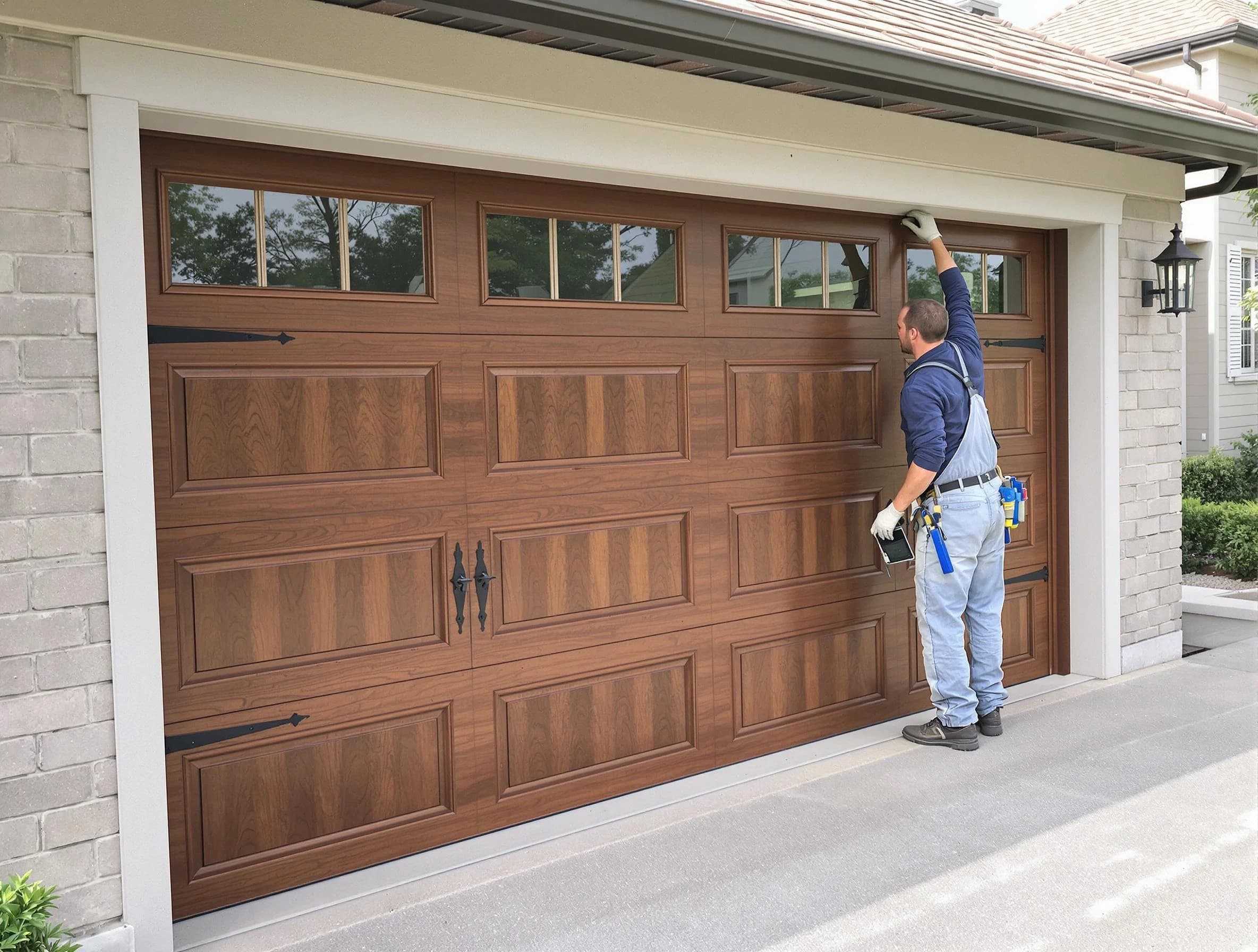 Custom garage door showcase by Peters Garage Door Repair in Peters