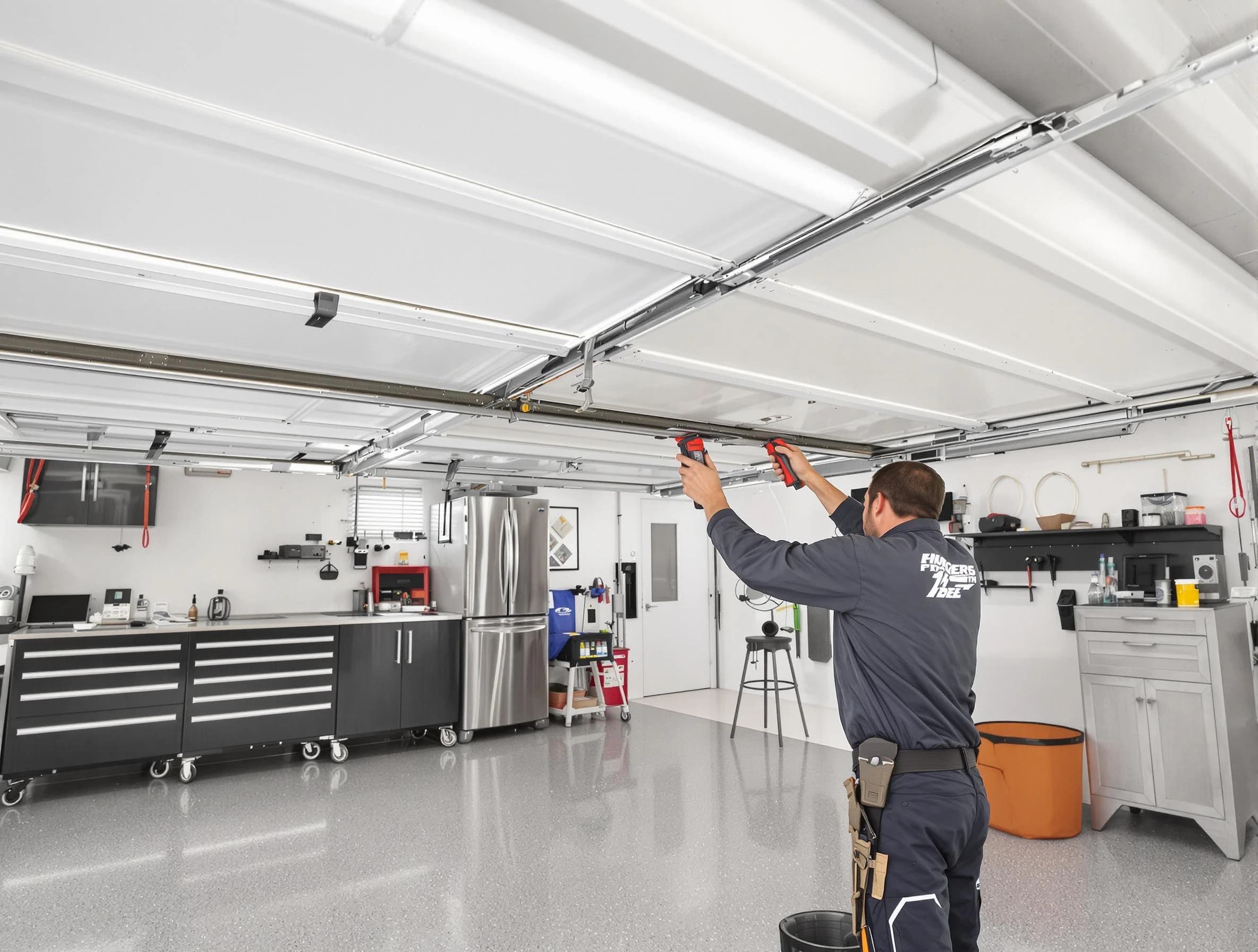 Overhead garage door repair service by Peters Garage Door Repair in Peters