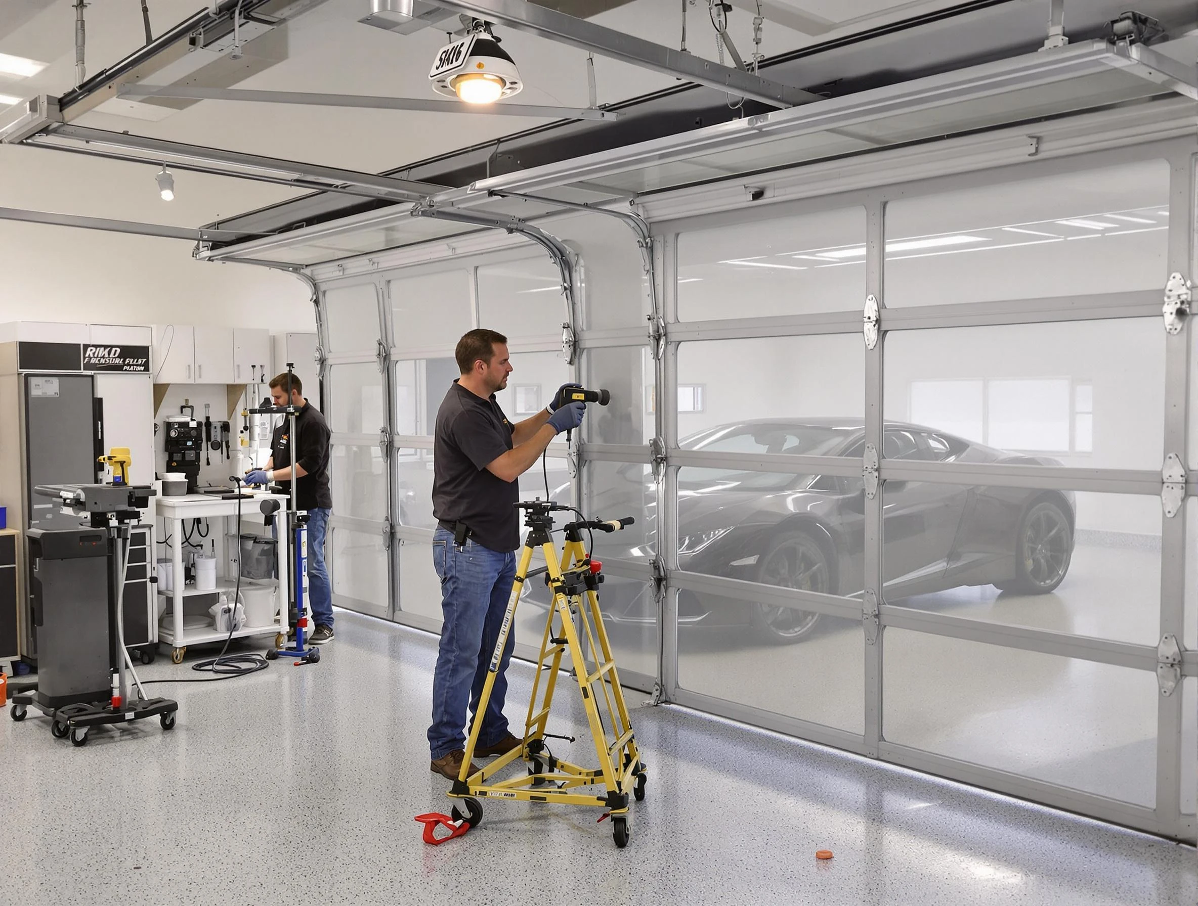 Garage Door Dents Repair in Peters