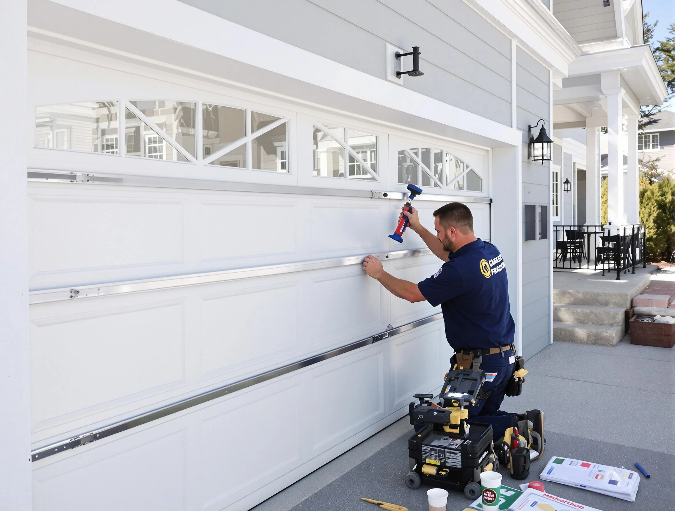 Professional garage door installation by Peters Garage Door Repair in Peters