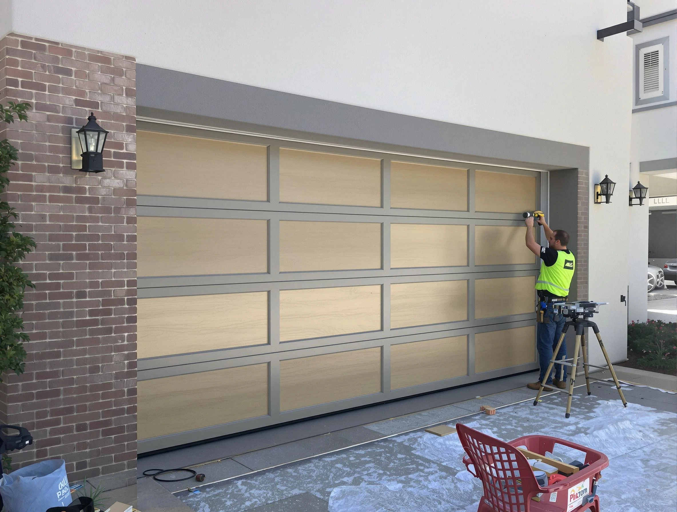 Garage door replacement service by Peters Garage Door Repair in Peters