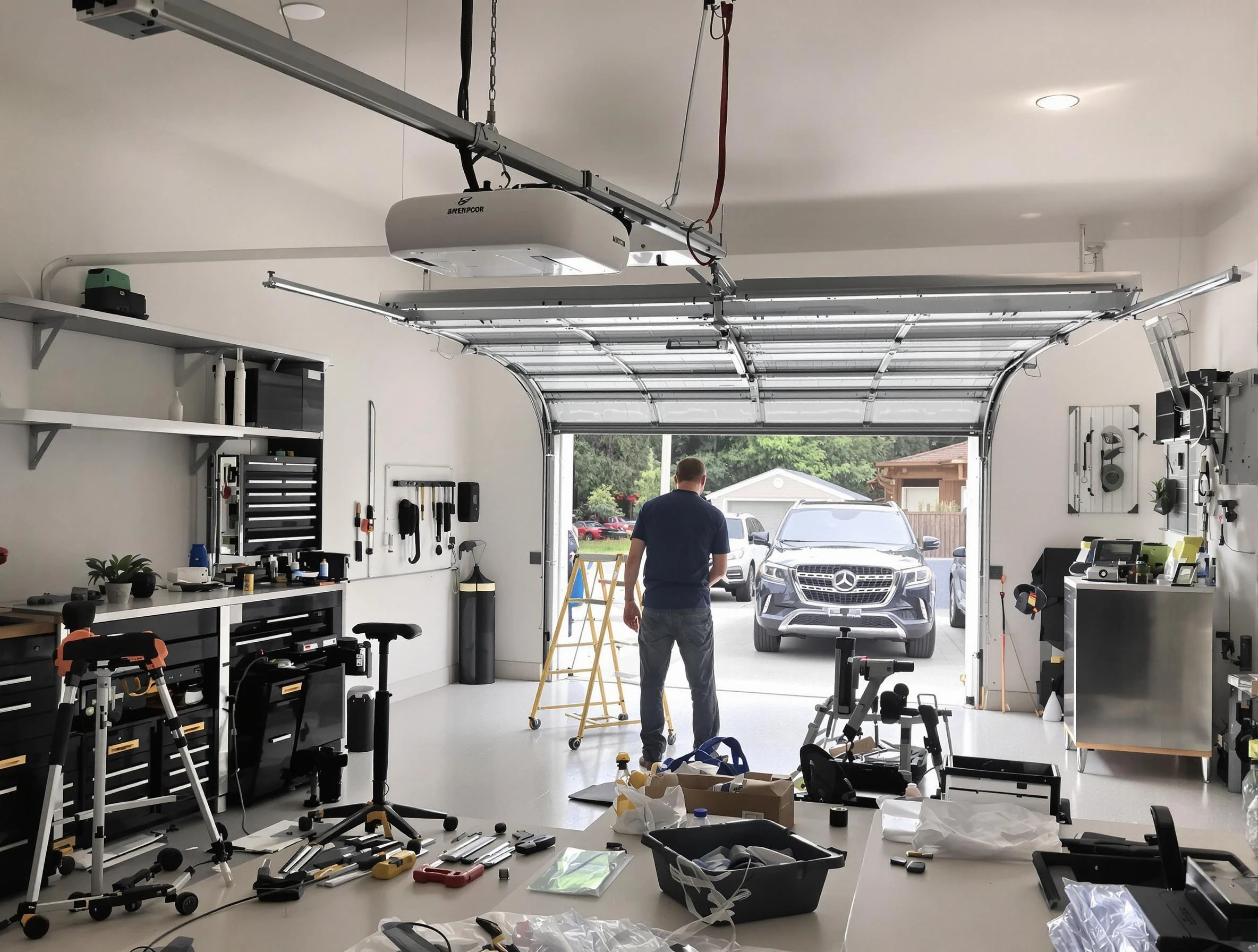 Garage door opener installation by Peters Garage Door Repair in Peters