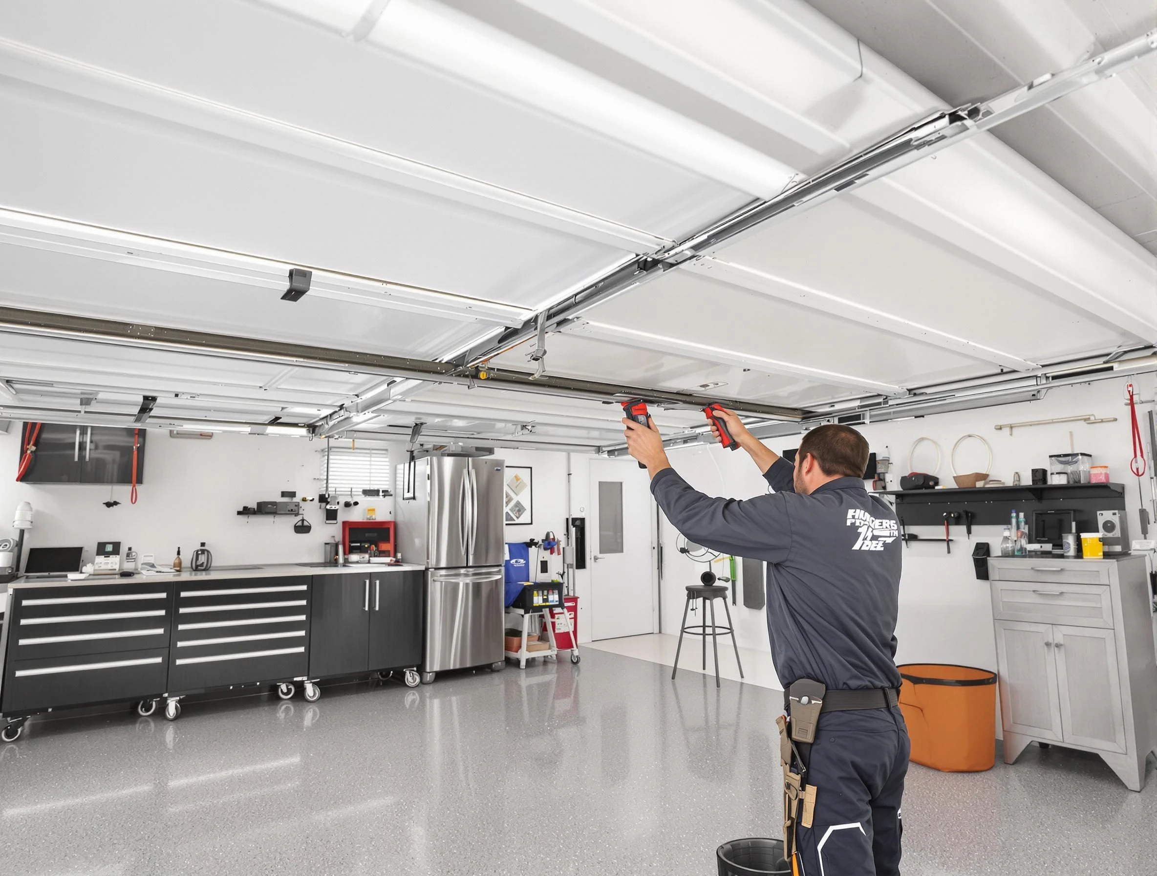 Overhead garage door repair service by Peters Garage Door Repair in Peters